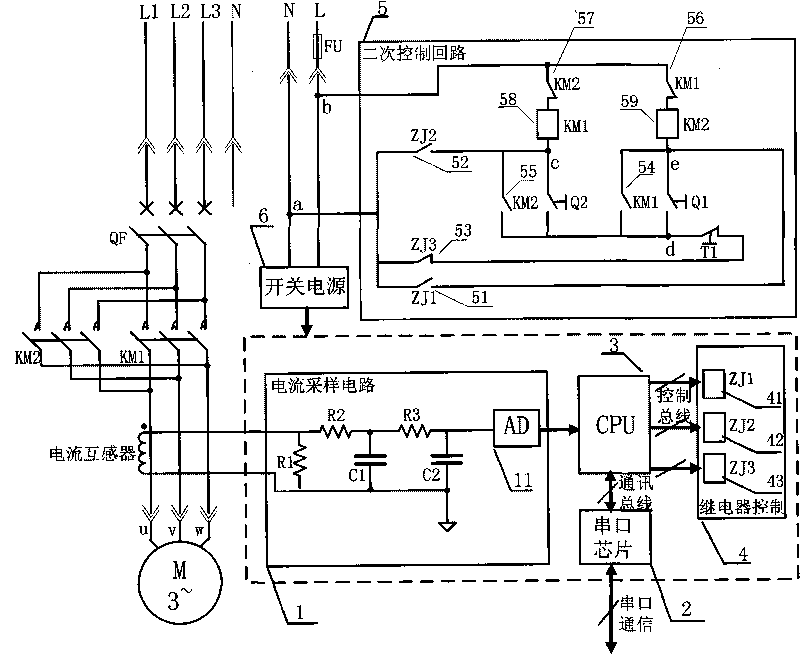 Motor protector dual-machine linkage method and linkage device