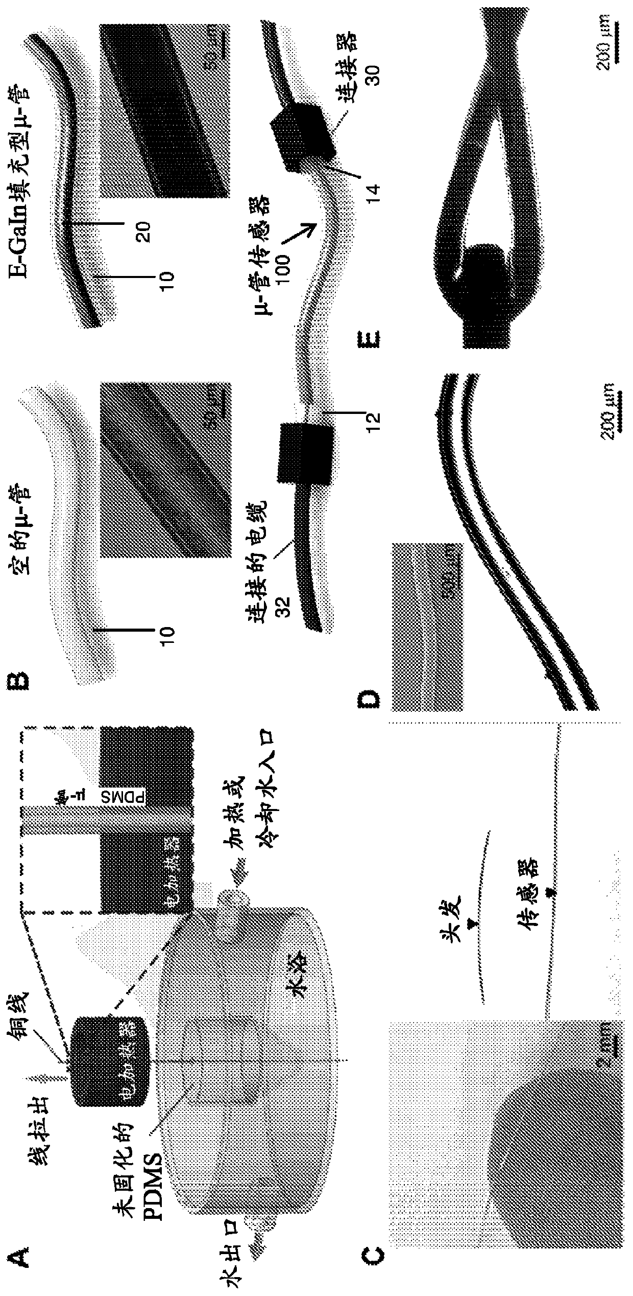 Microtube sensor for physiological monitoring