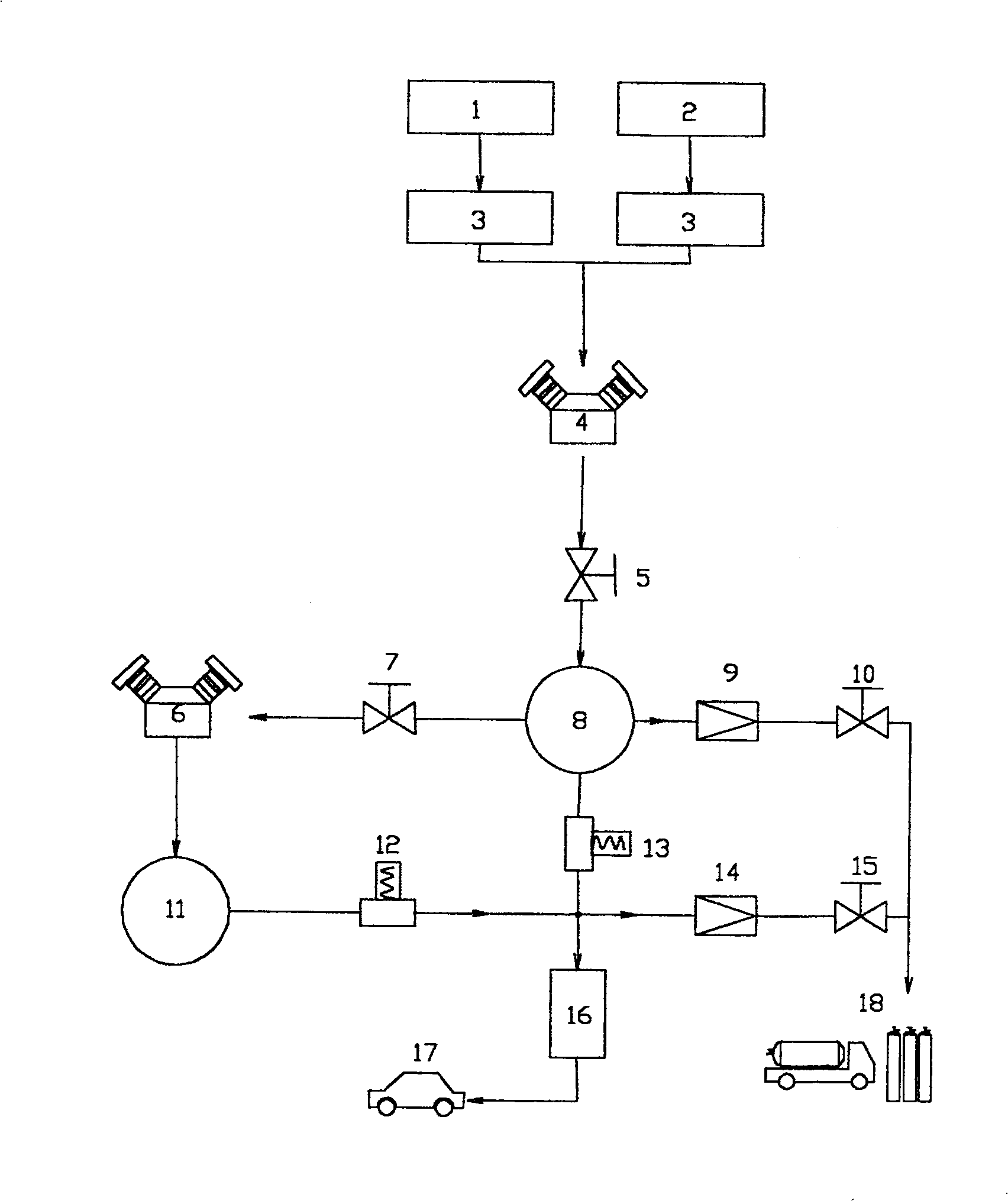 Hydrogen generating and refilling system and method capable of refilling hydrogen fast