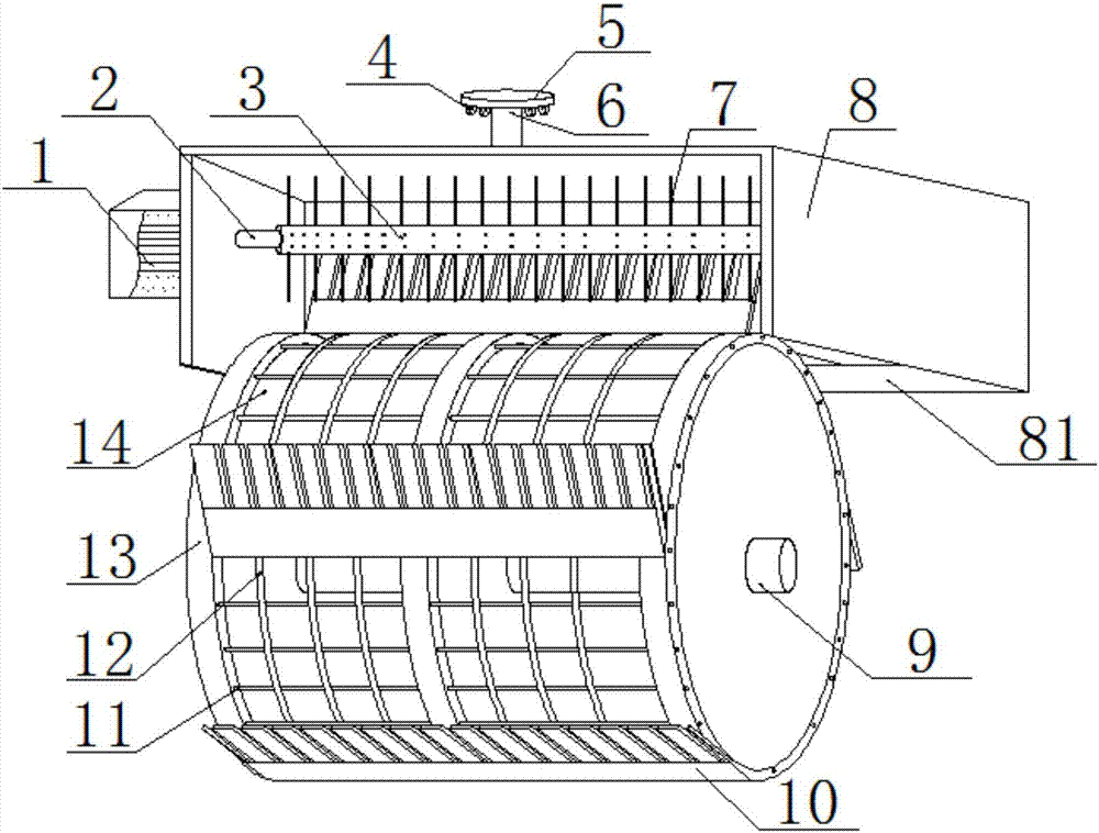 Sewer three-dimensional cleaning device for municipal construction
