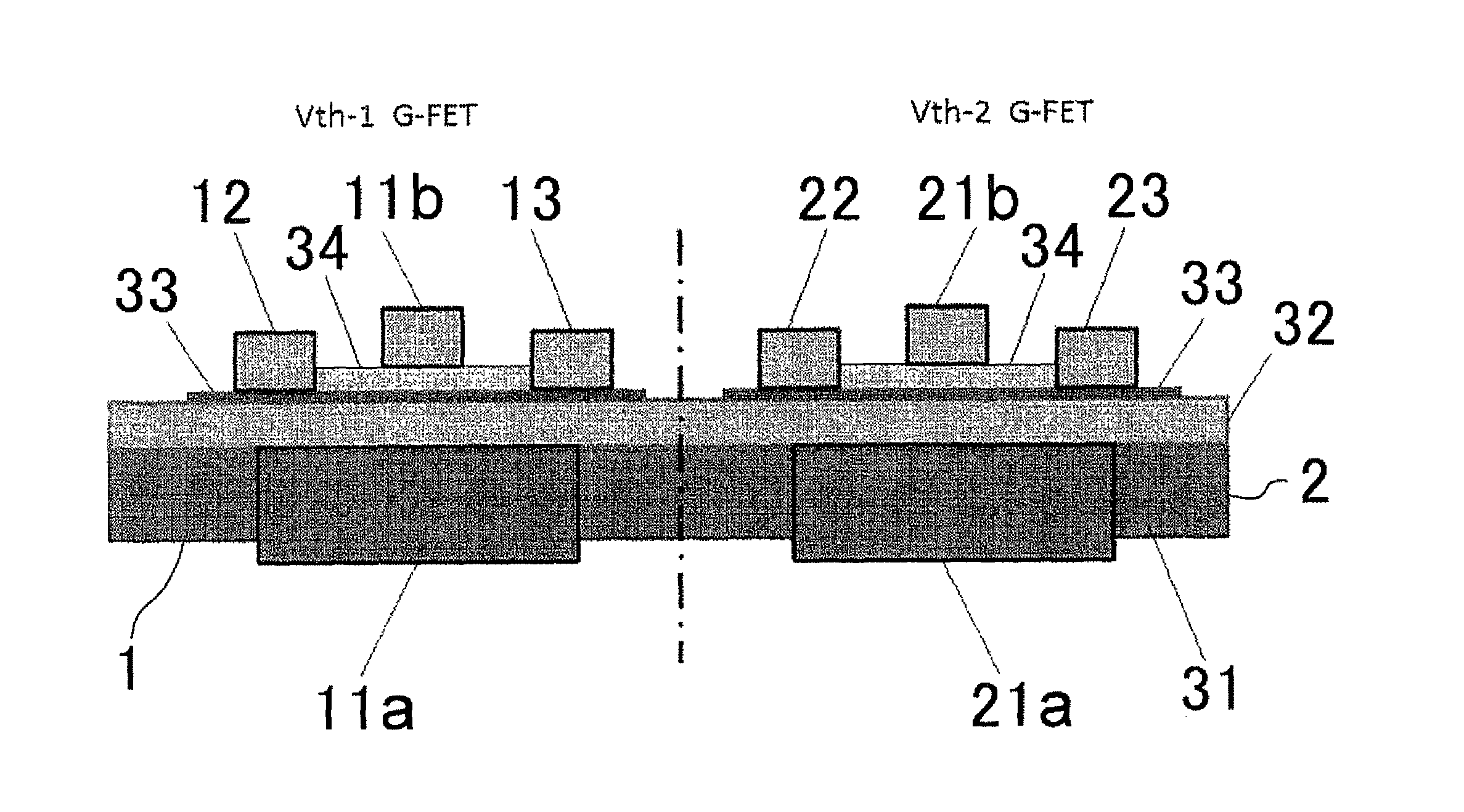 Complementary logic gate device