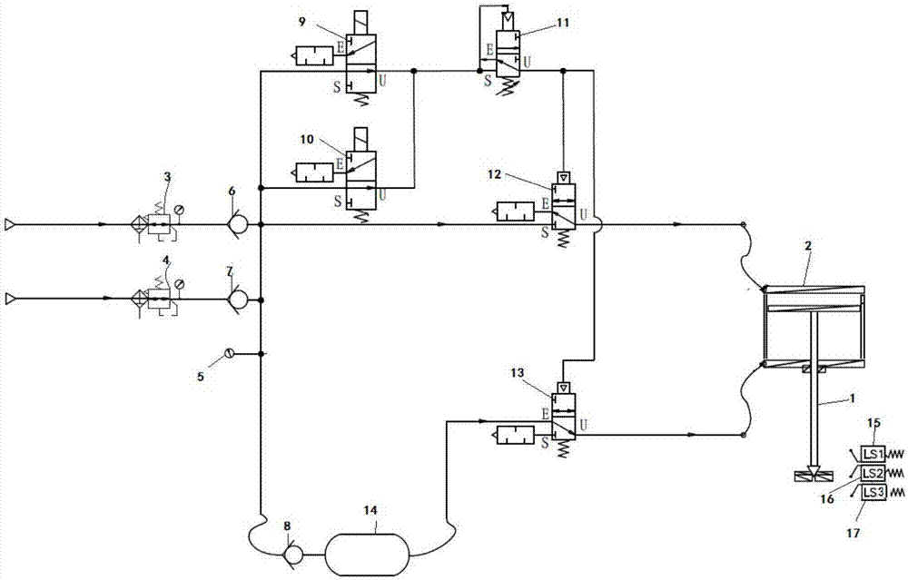 Control system for high exhaust vent valve of megawatts unit turbine