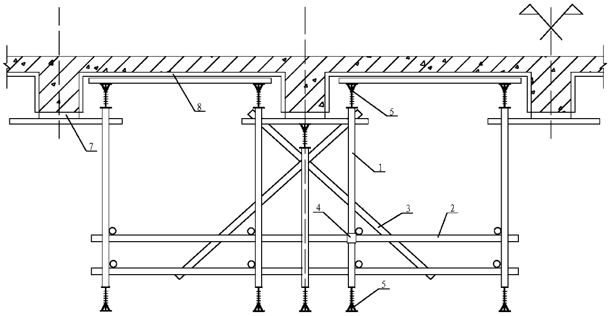 Movable formwork supporting truss and construction method thereof