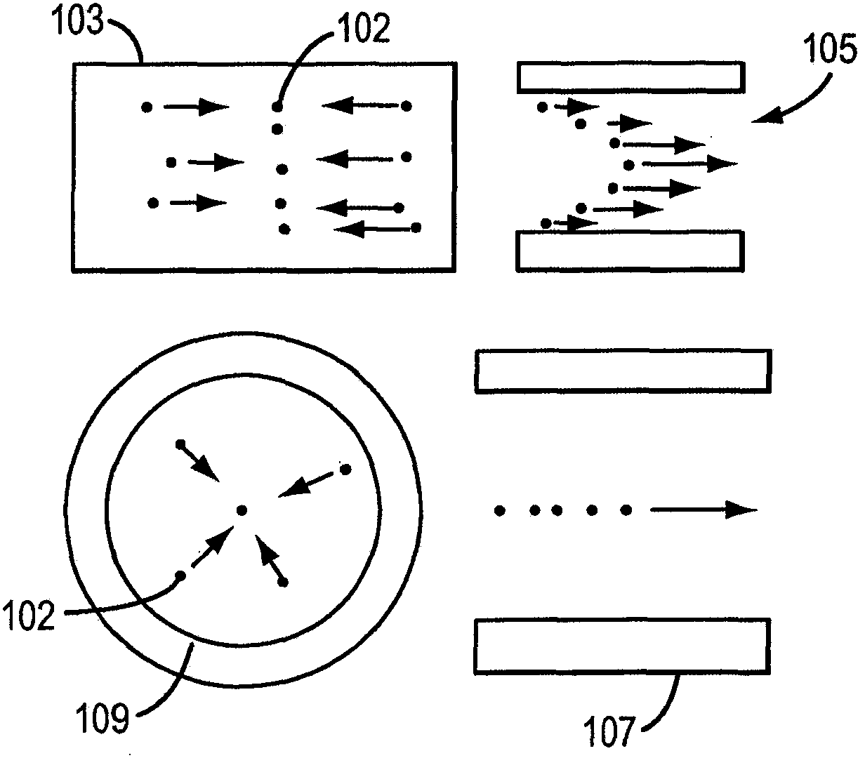 Devices, systems, methods and computer readable media for acoustic flow cytometry