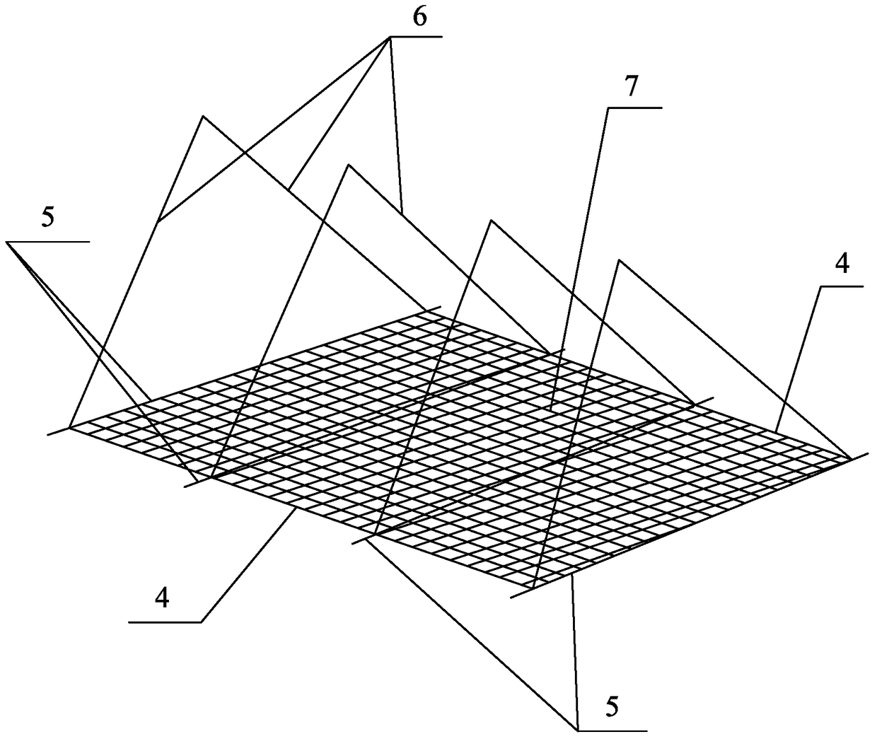 A floating carpet type swamp wetland construction device