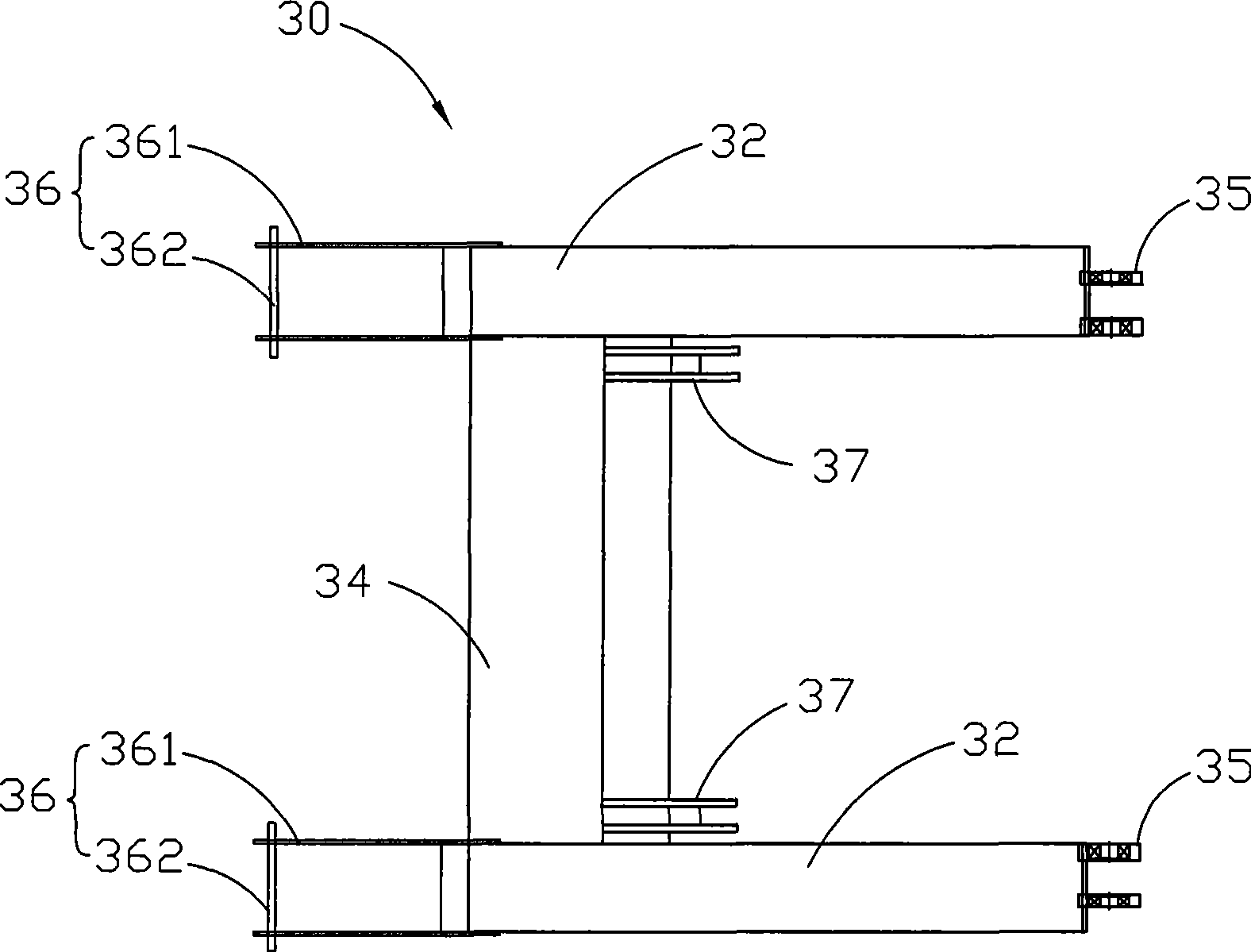 Member turnover device