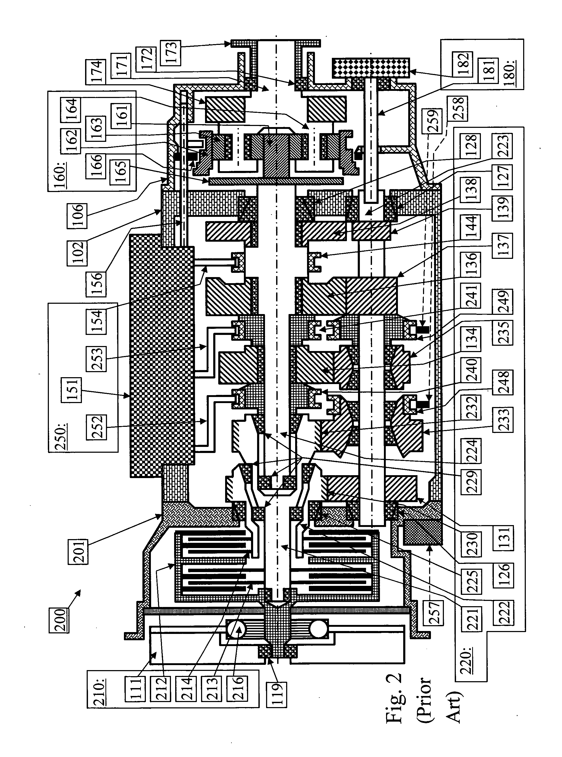 Powershift transmission in a motor vehicle