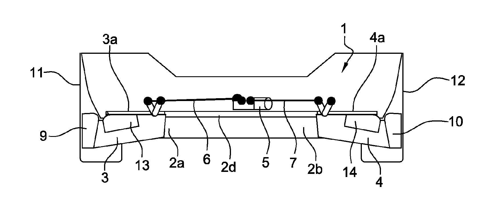 Deflector device and motor vehicle in which the front shield carries said deflector device