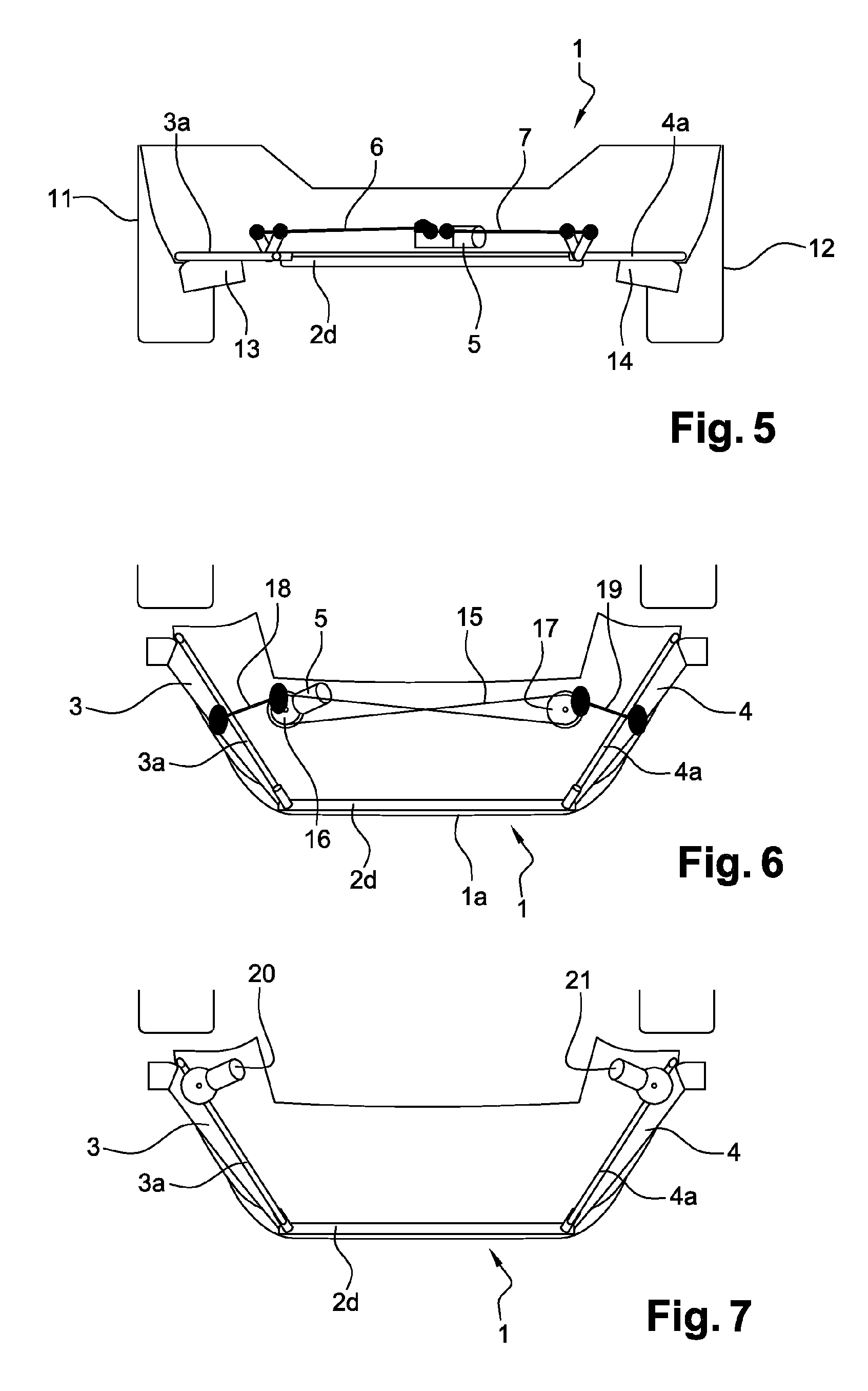 Deflector device and motor vehicle in which the front shield carries said deflector device