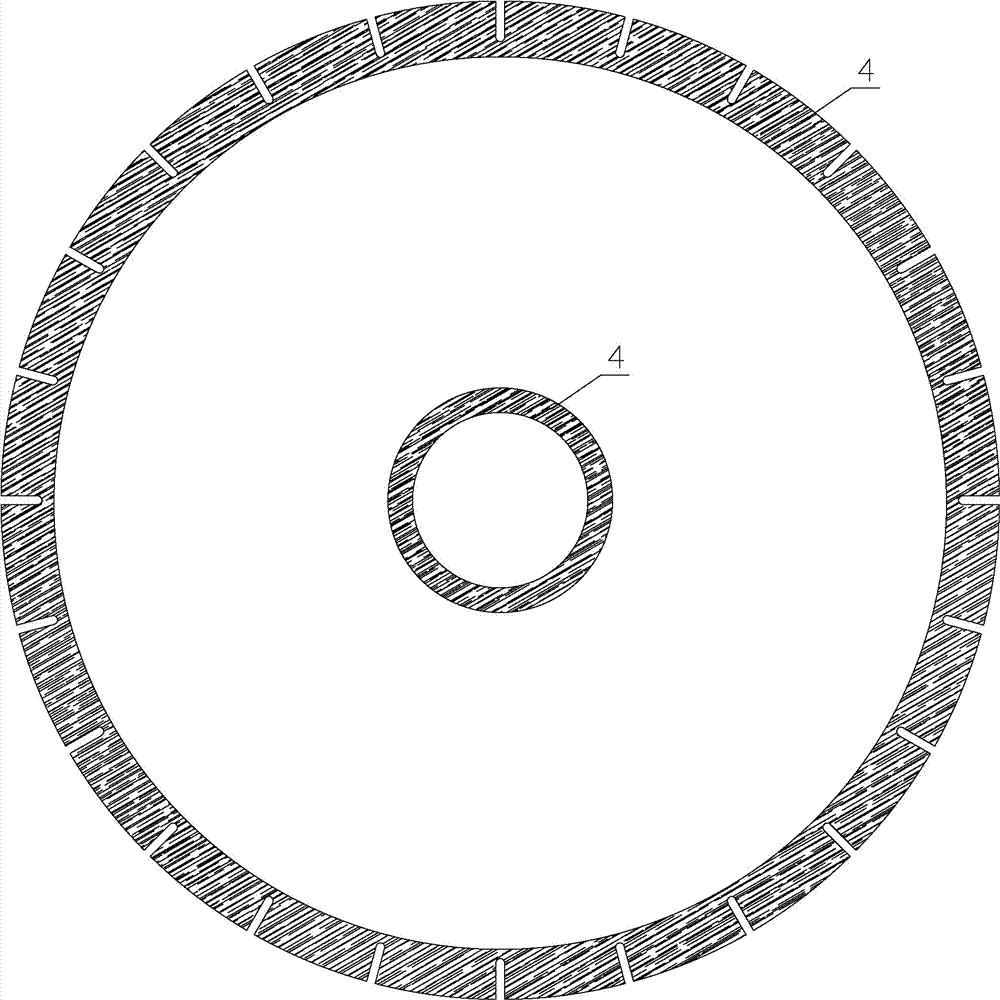 Viscose composite sound-absorbing saw blade matrix