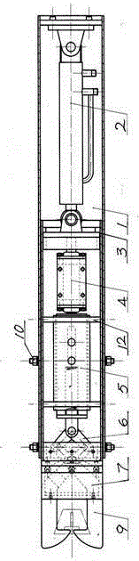 Split garbage compressor push-pull mechanism