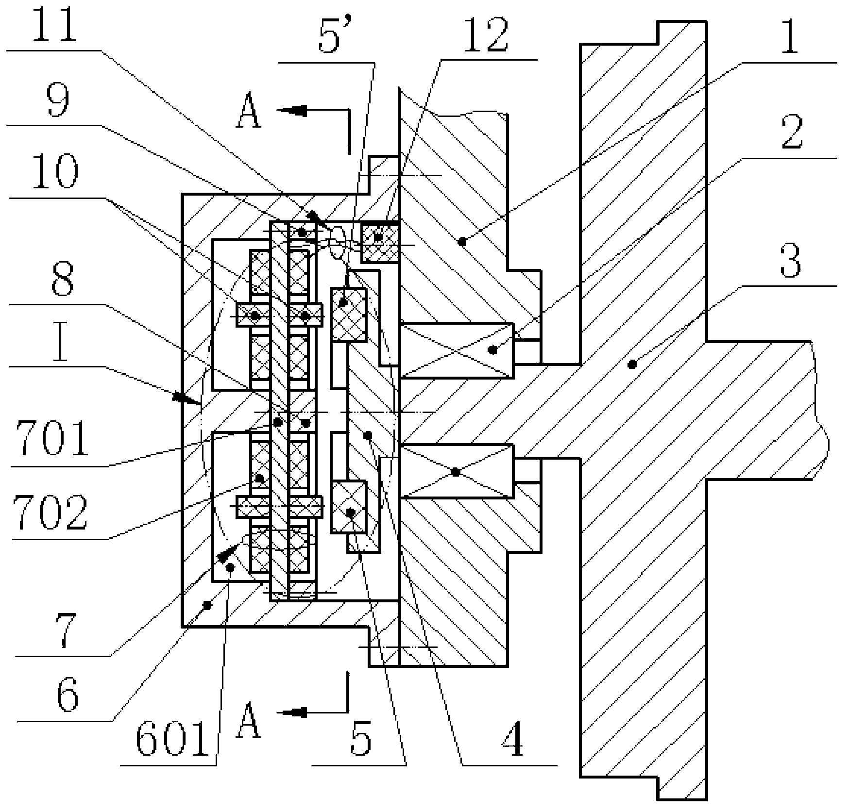 Piezoelectric power-generation device for supplying power for rail vehicle bearing monitoring system