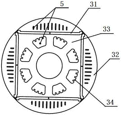 Highly efficient heat dissipation motor rotor structure