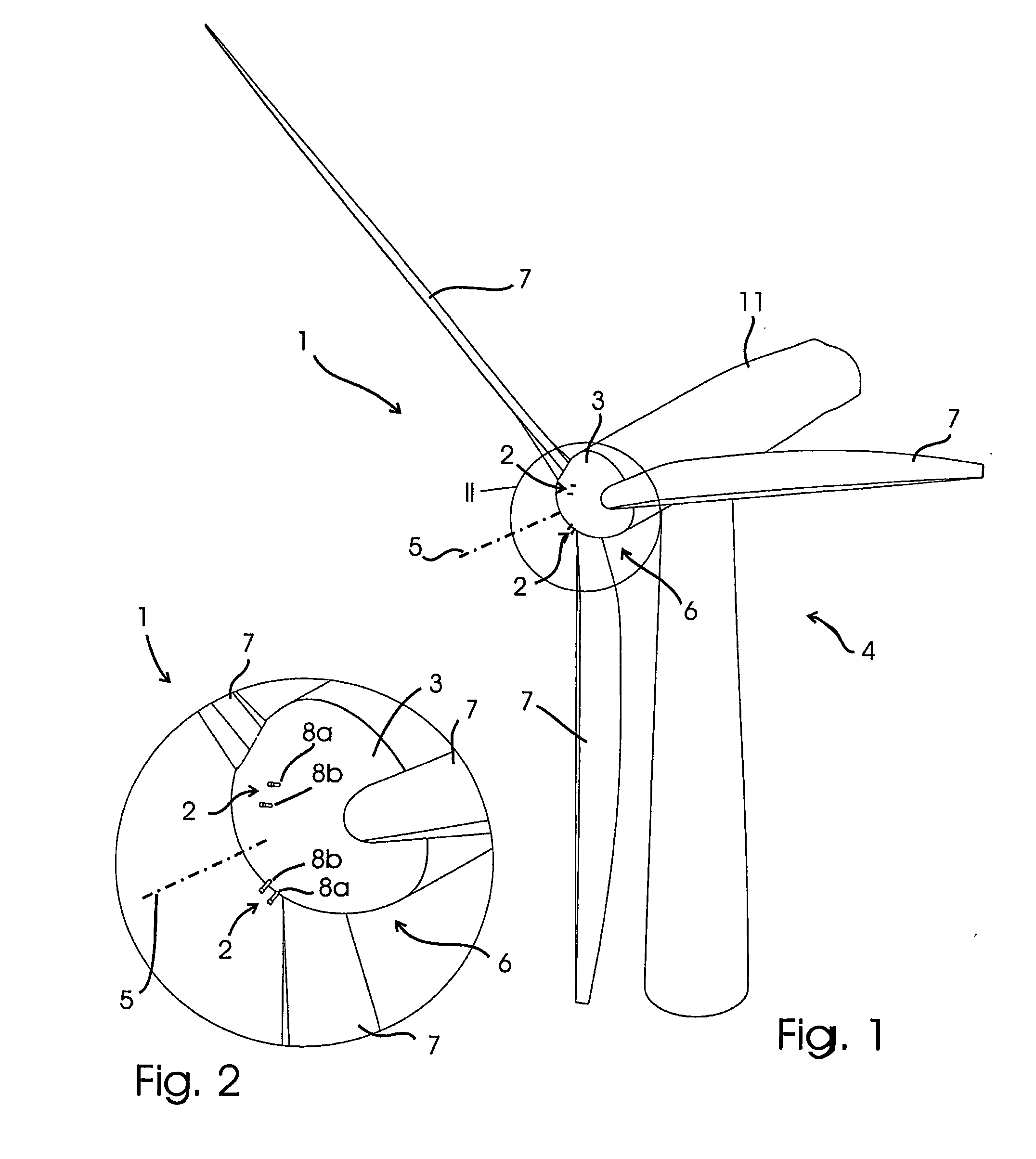Method and apparatus to determine the wind speed and direction experienced by a wind turbine