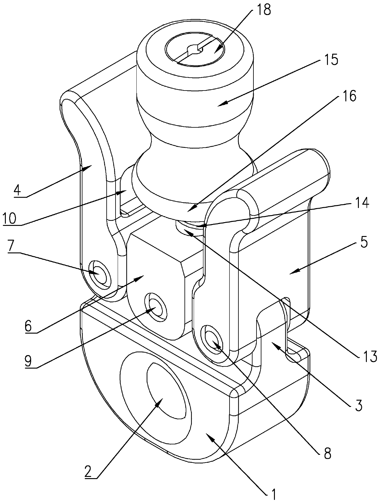 Tracked vehicle anti-silting self-rescue log fast fixing automatic release device