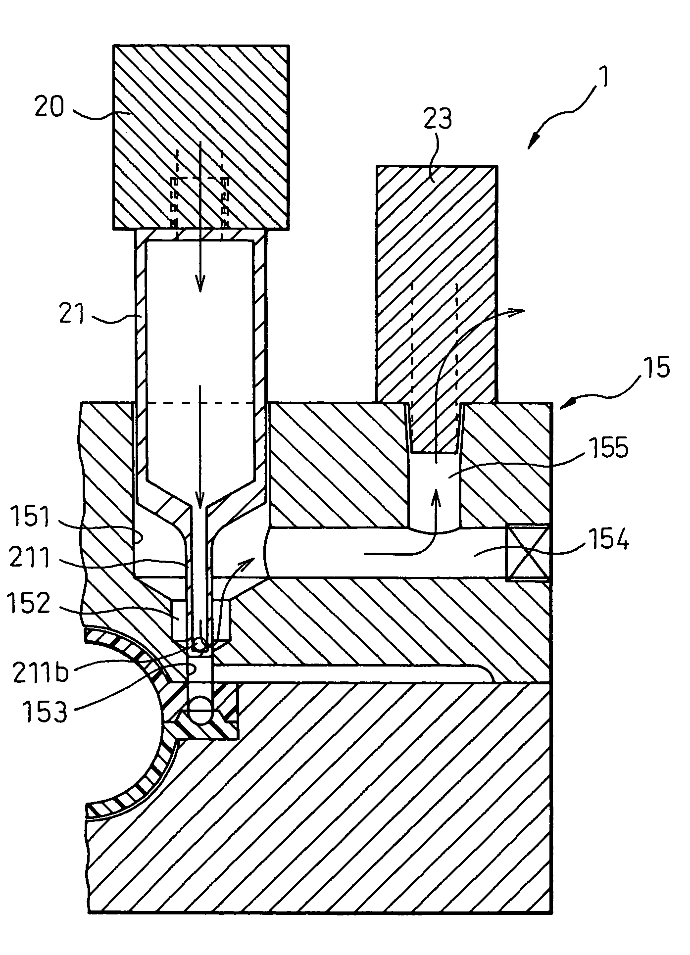 Heated medium supplying method and structure for secondary molding of resin molded component