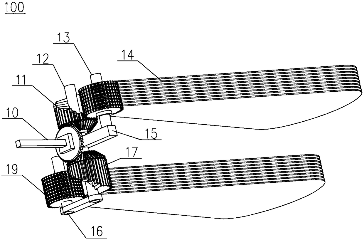 Disc-shaped unscrewing mechanism and partial discharge detection device