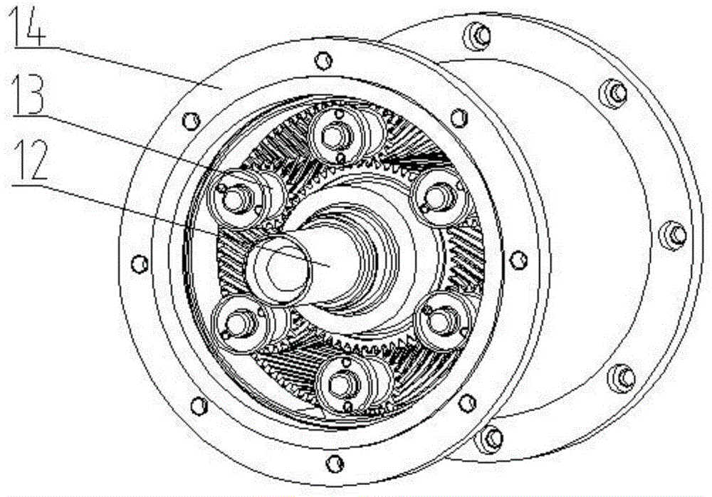 Planetary gear type mixing device