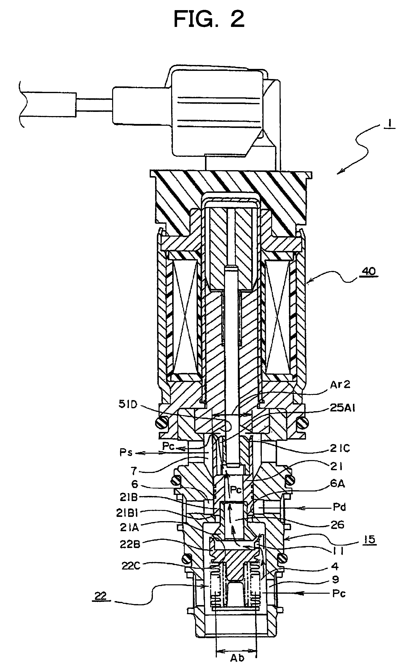 Displacement control valve