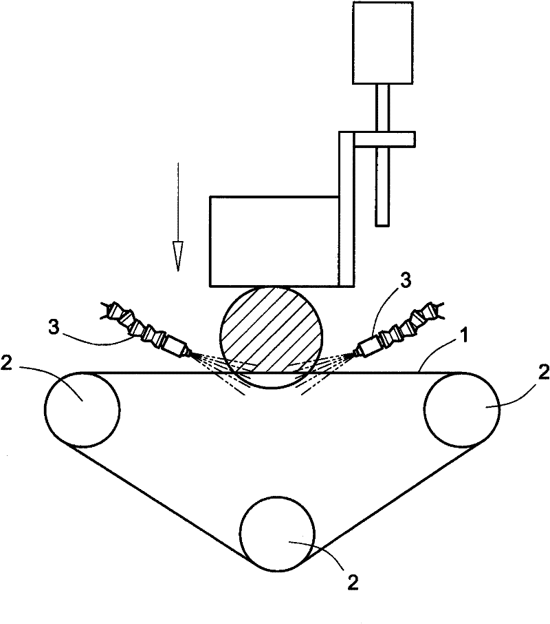 Cooling device for diamond-wire cutting system