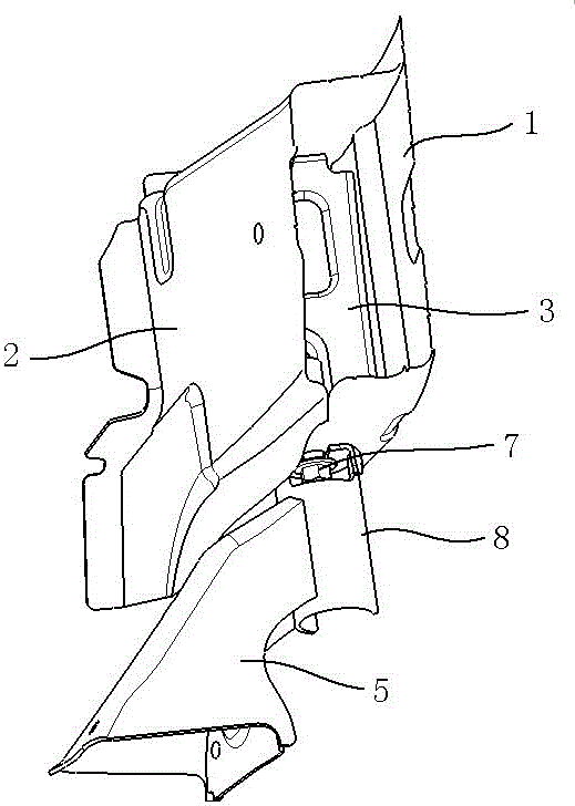 Auxiliary frame mounting point structure