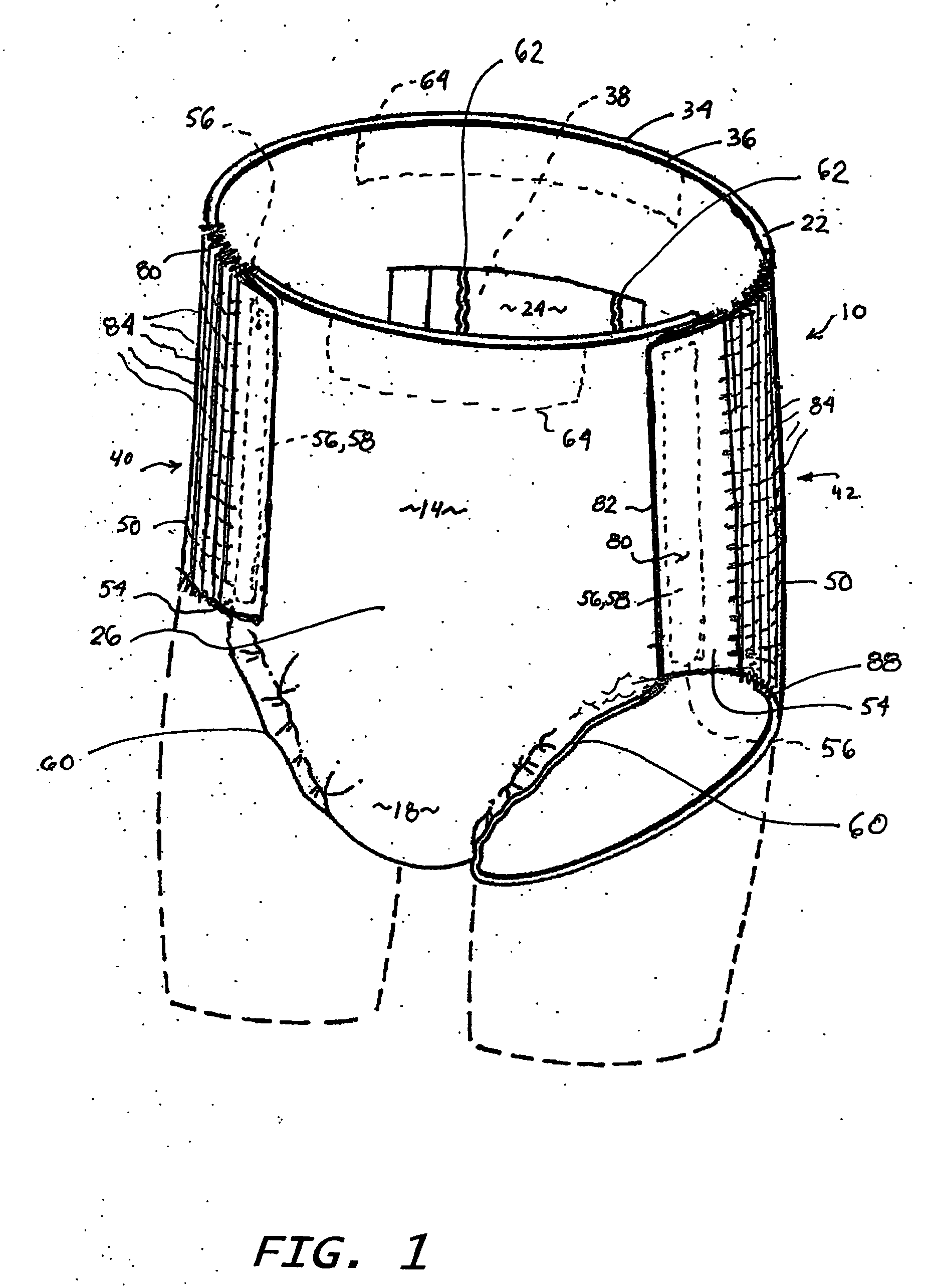 Convertible absorbent article with extensible side panels