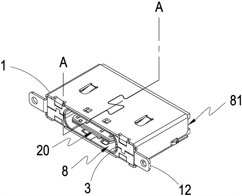 Structure of electric connector
