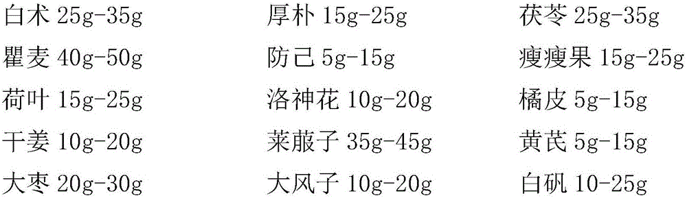 Traditional Chinese medicine hot pack for weight loss