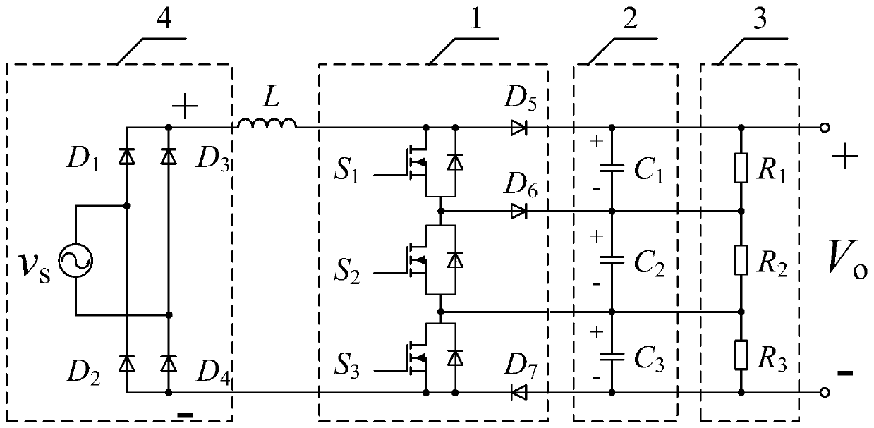 Single-phase five-level boost power factor correction converter