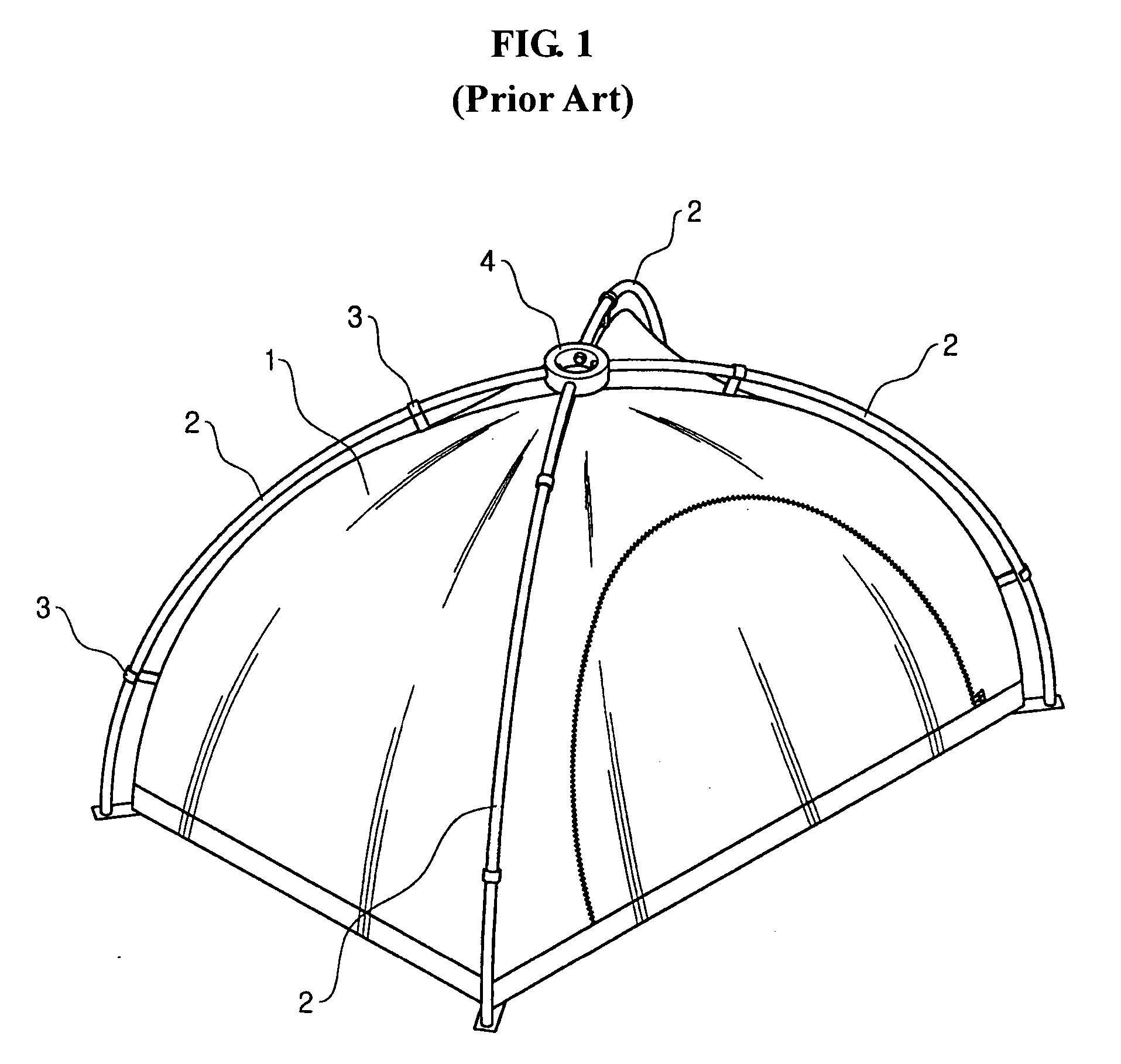 Connector for tent pole
