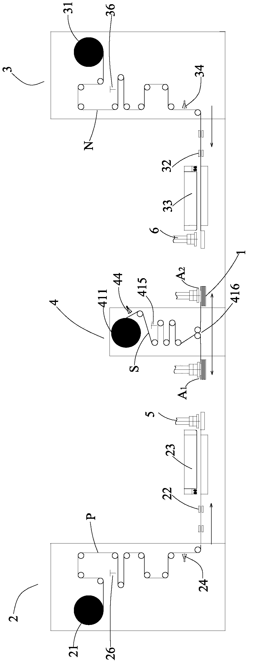 Laminated battery cell preparation device