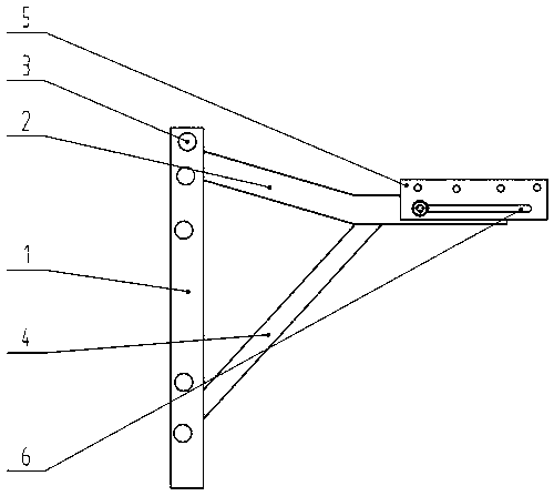 A safe type air conditioner external unit mounting bracket
