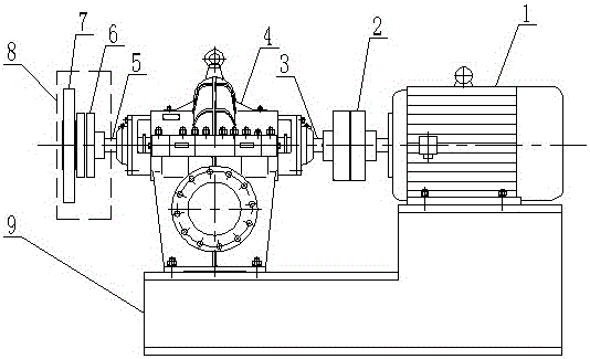 Water hammer protection method and device for a centrifugal pump when the pump is stopped