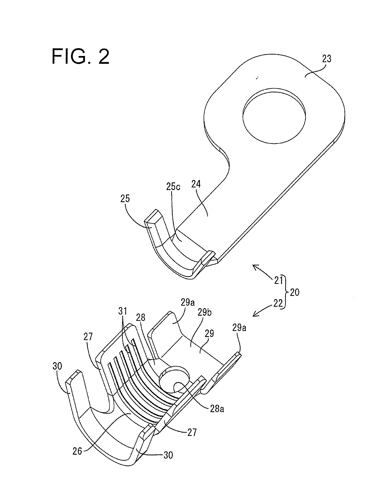 Terminal and terminal-provided wire