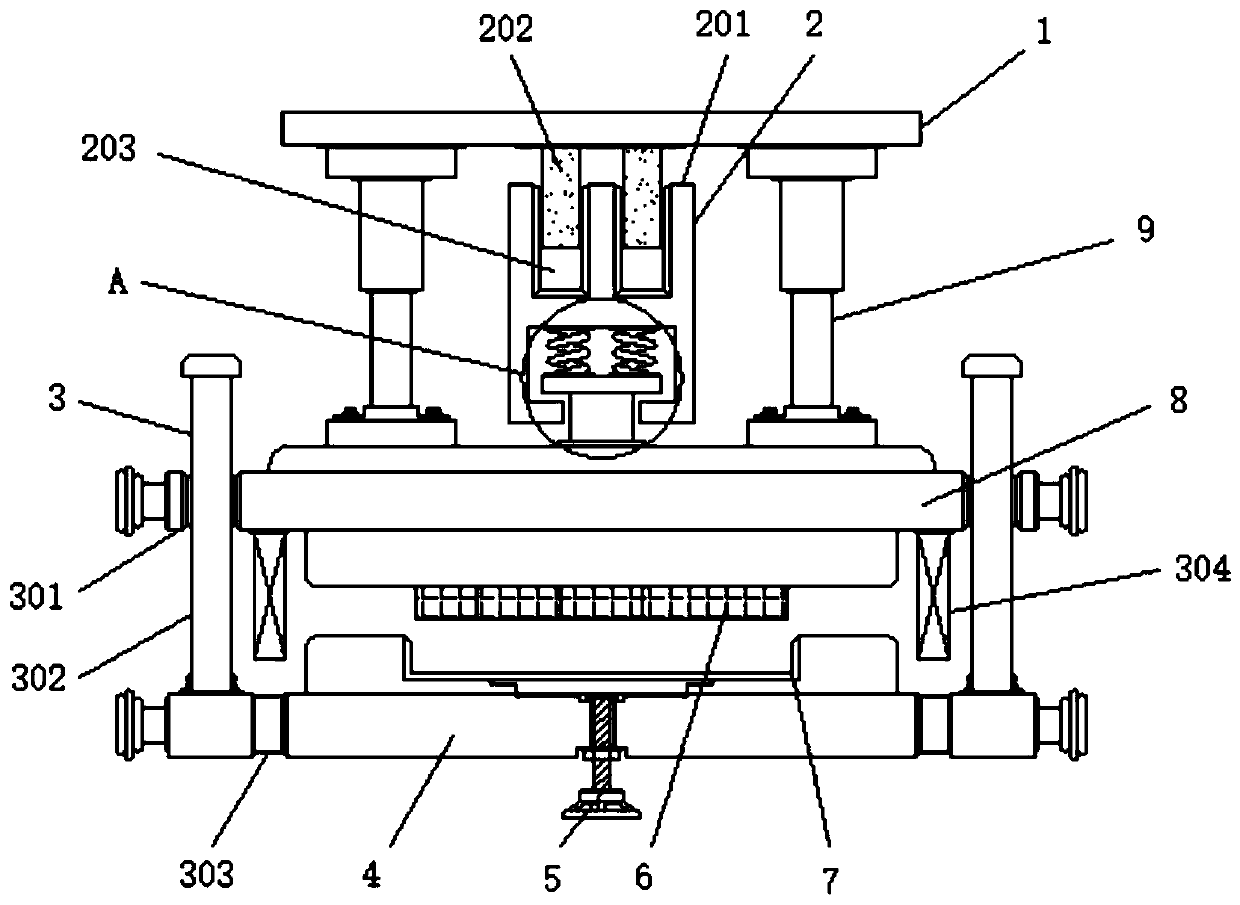 Mould mounting mechanism for cold-forging hydraulic machine