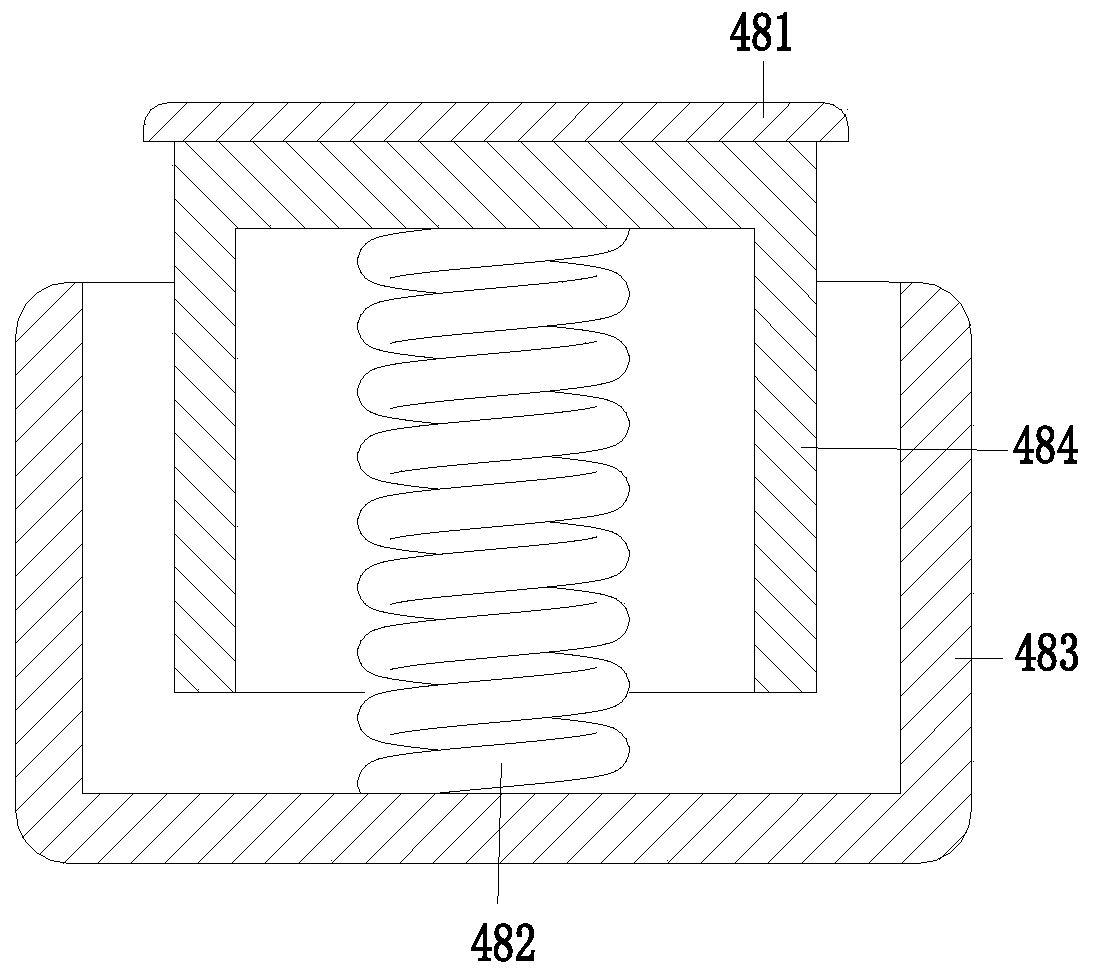 A warehouse-grid semi-trailer compartment with automatic support