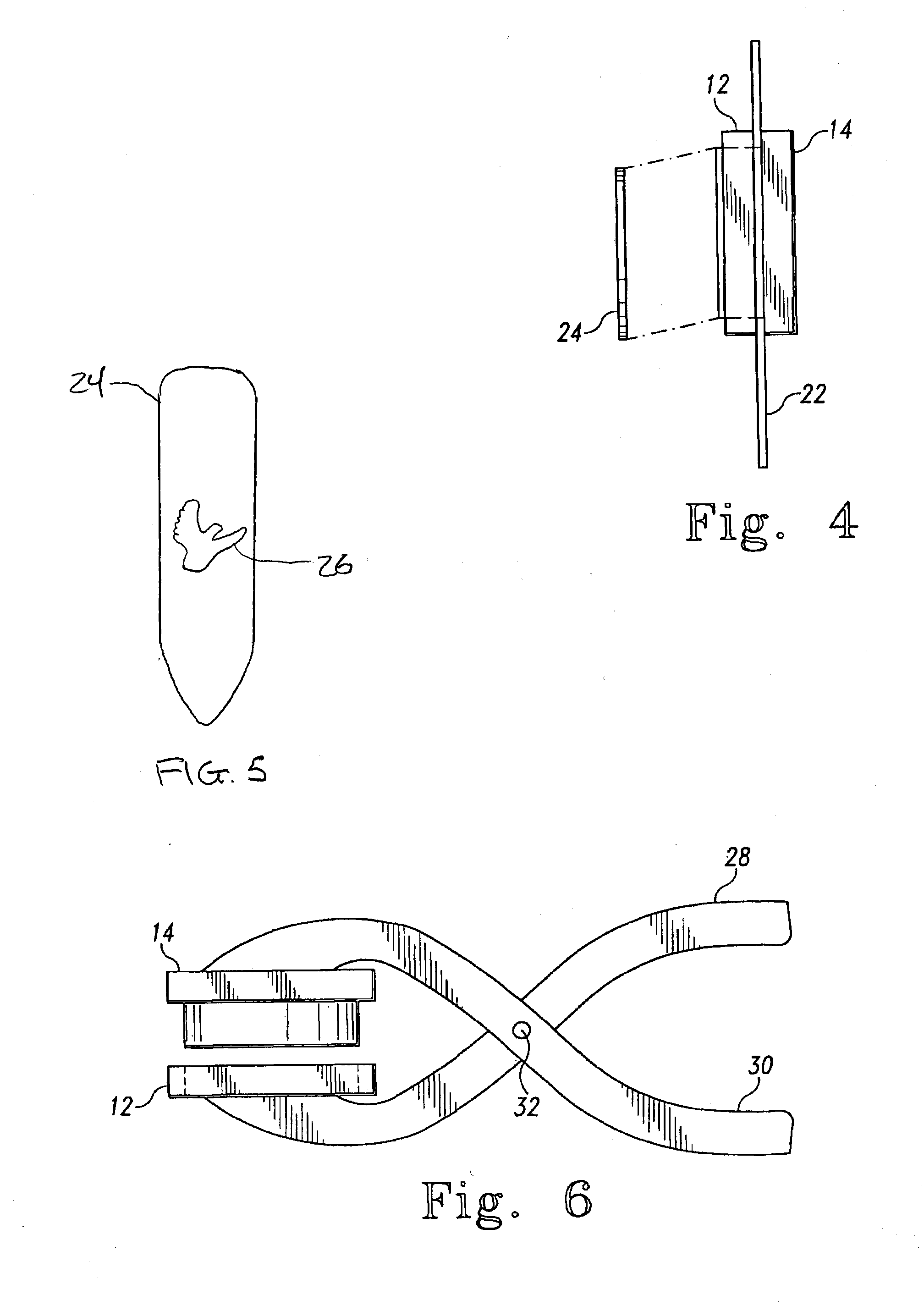 Method of producing collar stays from identification cards