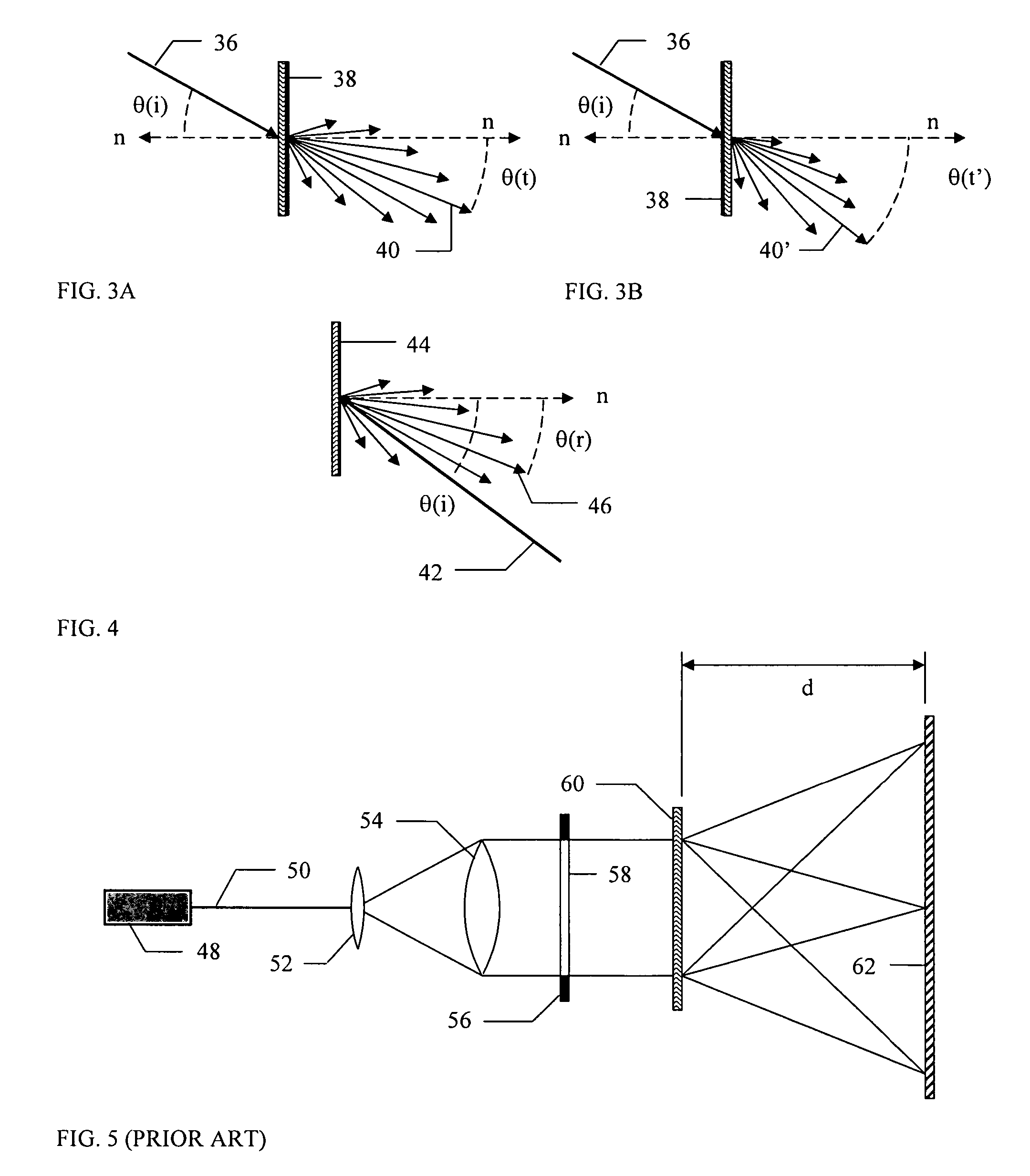 Light control devices implemented with diffusers having controllable diffusion characteristics