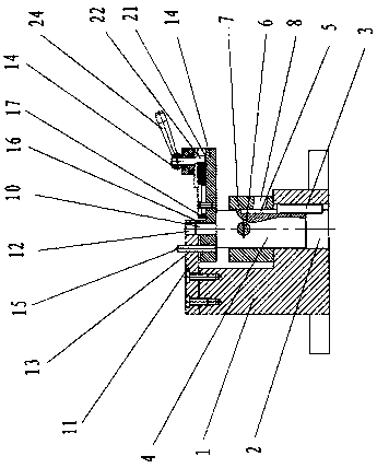 Milling clamping tool for an irregular outward convex side face of round thin sheet with center hole