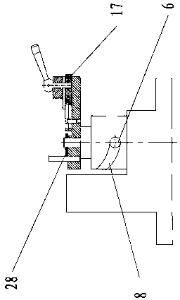 Milling clamping tool for an irregular outward convex side face of round thin sheet with center hole