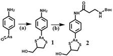 Ortho-dithiol reactive treatment probe for drug release monitoring and preparation method of ortho-dithiol reactive treatment probe