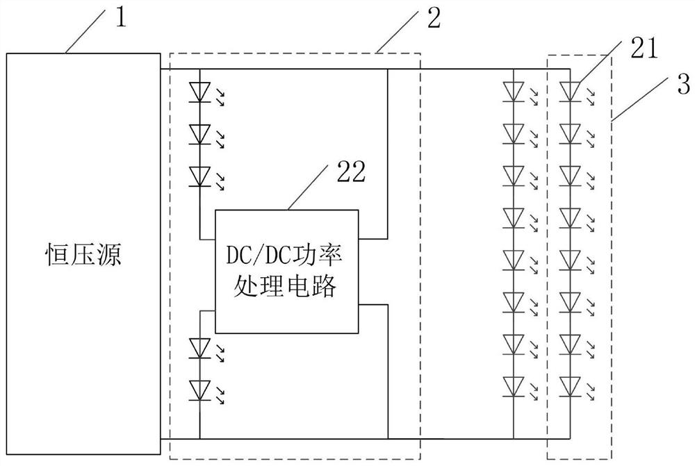 LED driving system for plant illumination and plant illumination system