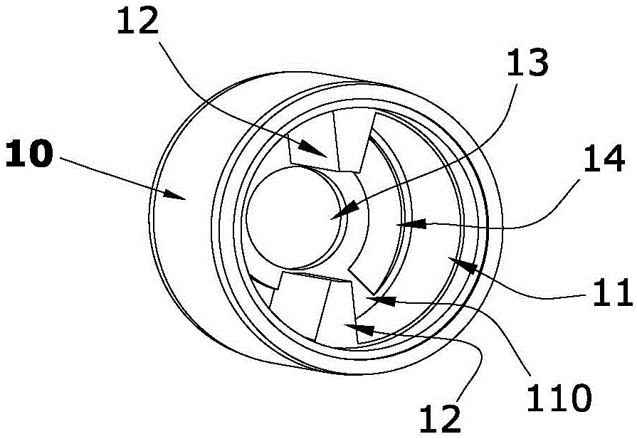 A rotary buffer with adjustable hydraulic damping