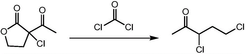 Continuous synthetic method for 3,5-dichloro-2-pentanone