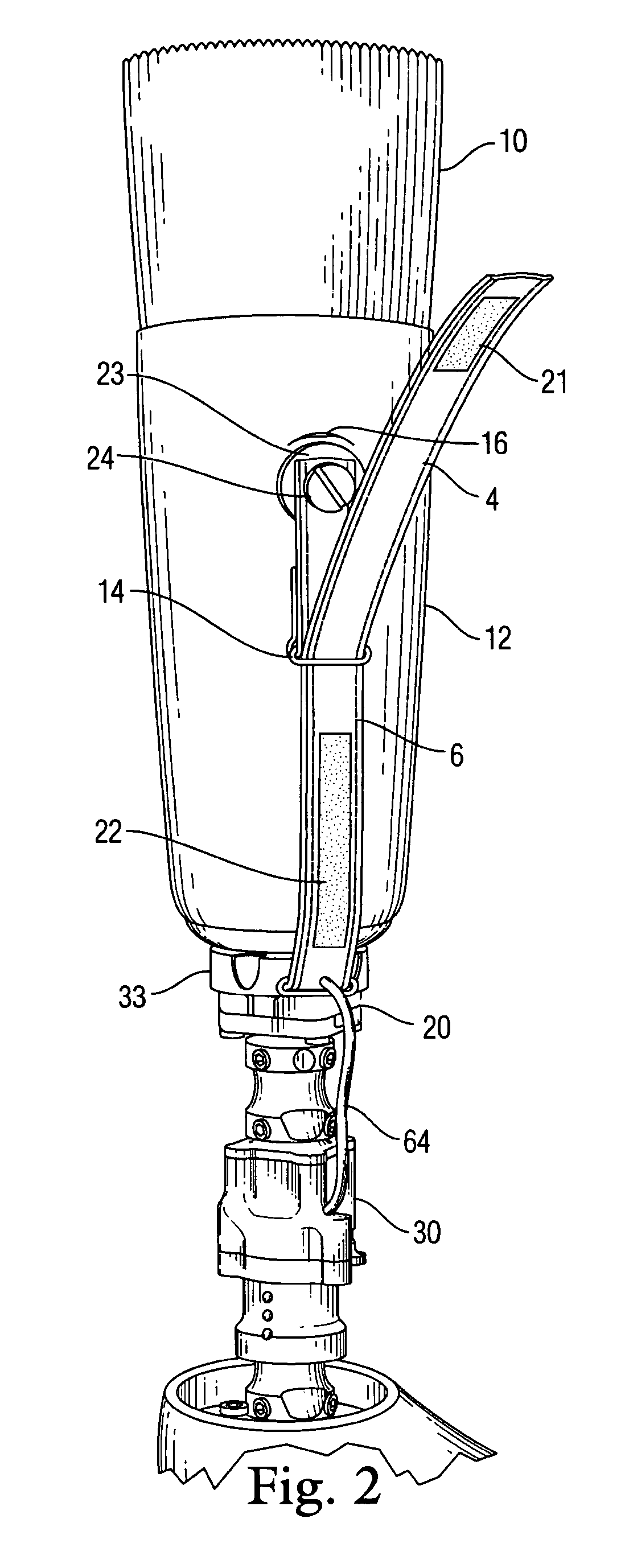 Anti-slip attachment and drainage system for prosthetics