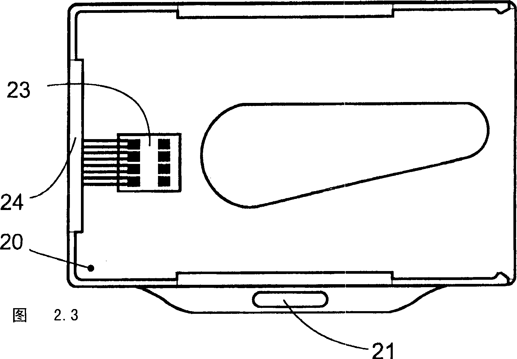 Method for authorised granting of a service and device for carrying out said method