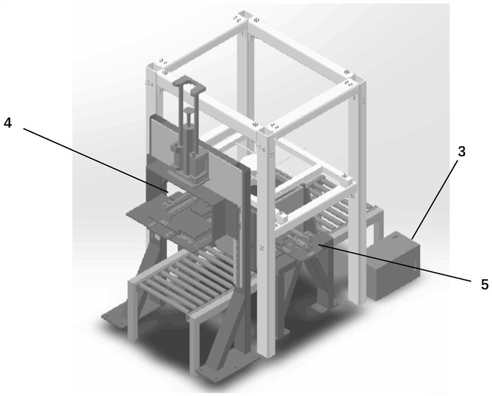 Pneumatic servo positioning device for filling box in anti-explosion environment