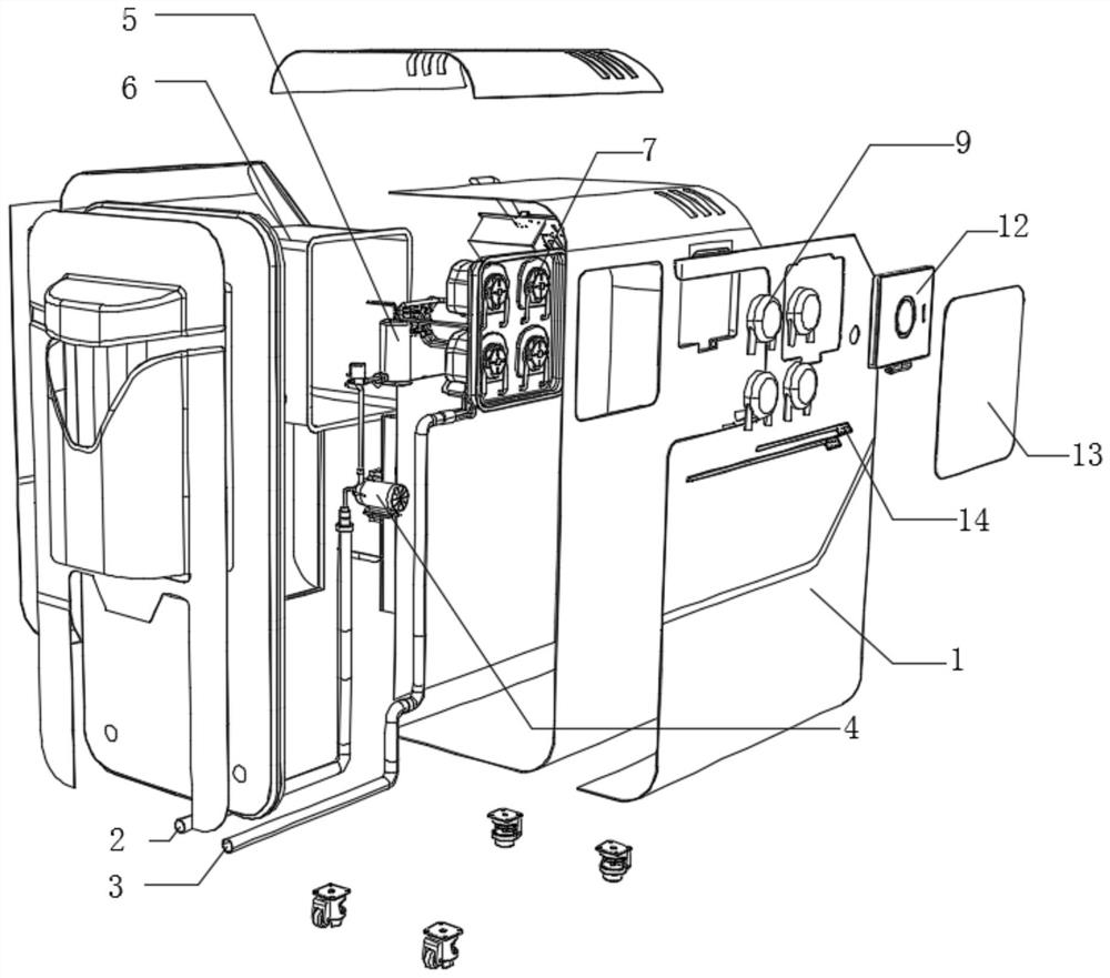 Multifunctional intelligent calf feeding device