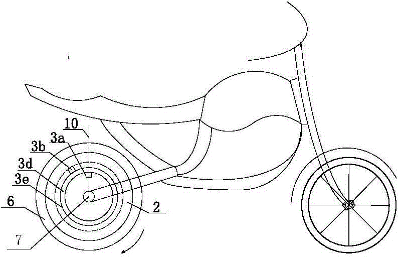 Wheel hub one-piece electric device and driving and braking method thereof