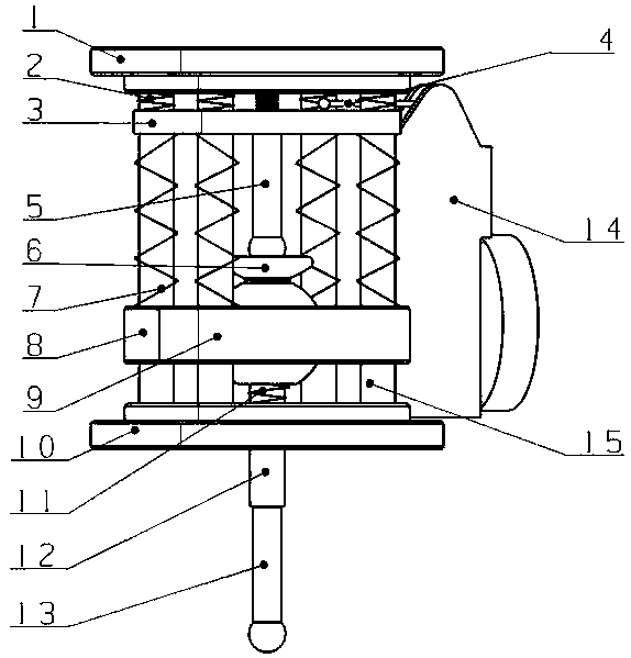 3D mechanical edge finder based on bulb universal joint